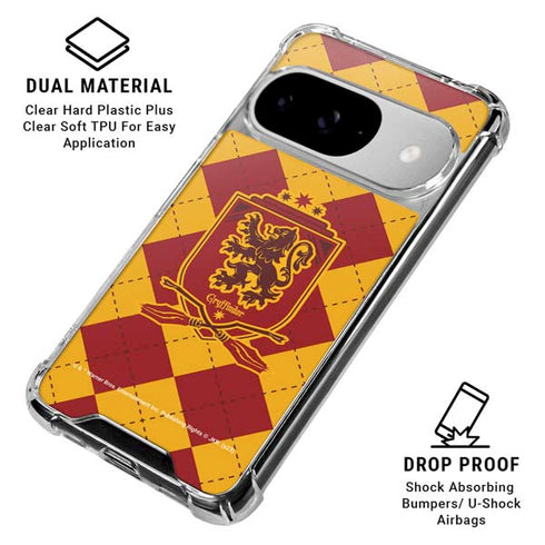Wizarding Worlds Harry Potter Gryffindor Huse Crest Google Pixel 10 Clear Case